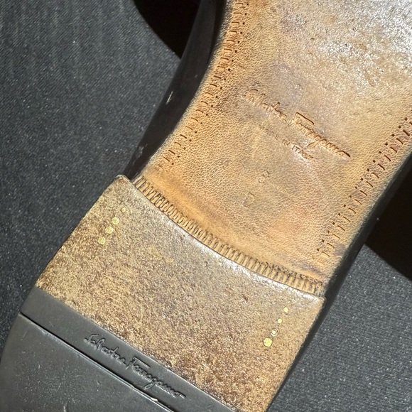 Salvatore Ferragamo Black Leather Horsebit Loafers - Picture 10 of 10